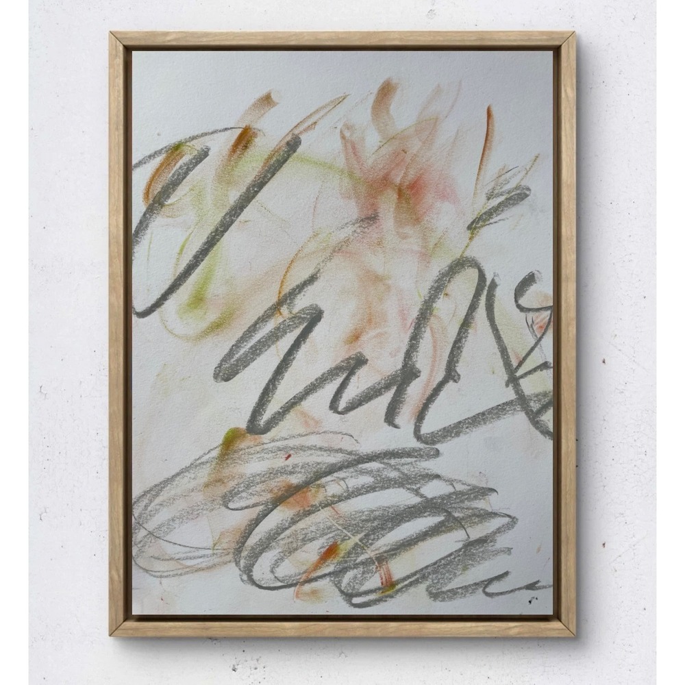 Original Abstract Spiritual Art Mixed Media Painting on Paper 9x12 Earth Tones
